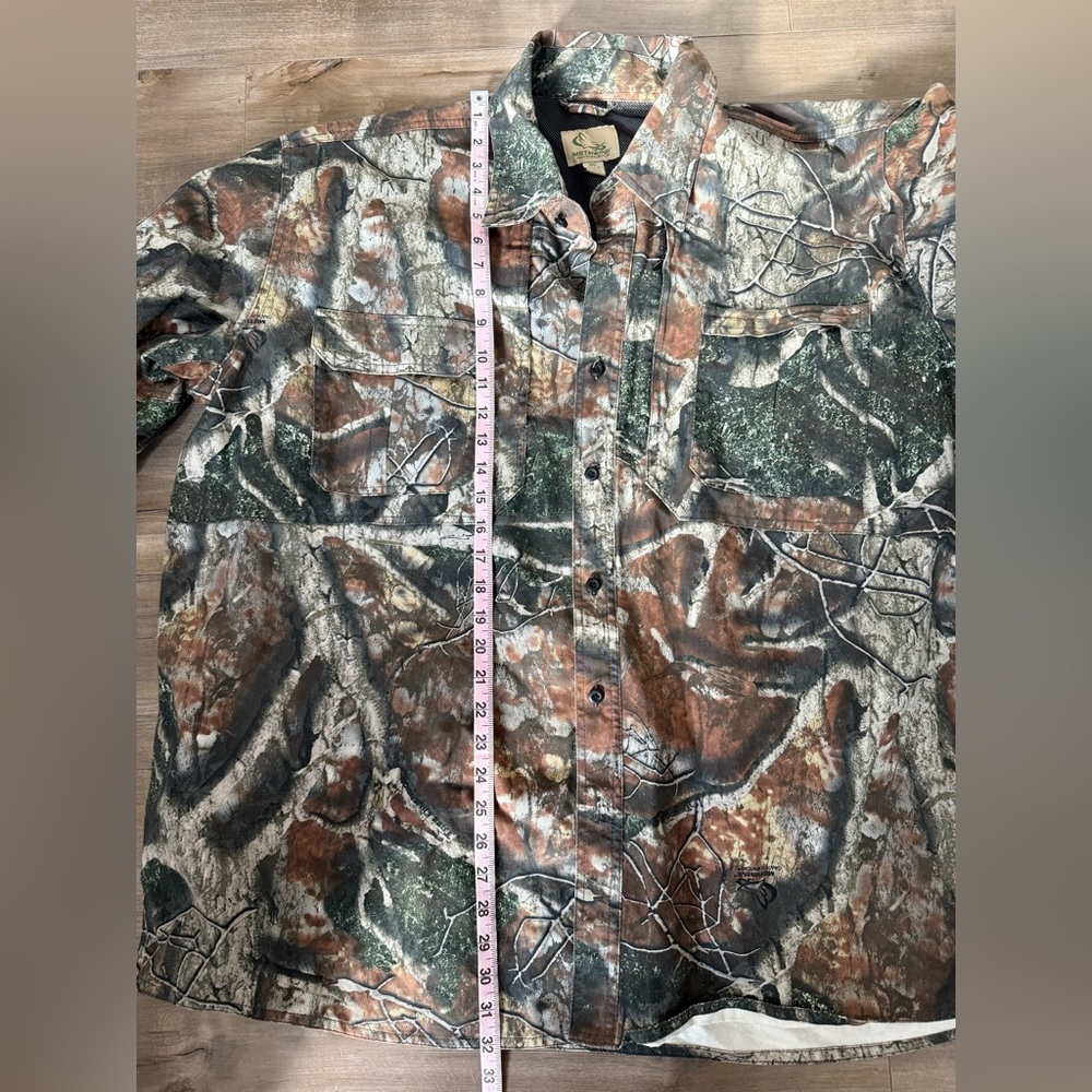 Mothwing Canyon Mimicry 2.0 Camo Print Button Down Shirt Jacket Mens 3XL Tree Di - Picture 13 of 15